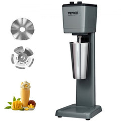 Bostome Commercial Milkshake Maker with stainless steel cup and 3-speed mixer for beverages.