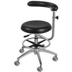 Bostome Dental Assistant Stool with adjustable height, PU leather, and 360° swivel feature.