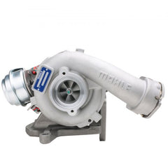GTA2052V turbocharger for Volkswagen T5 Transporter 2.5 TDI, silver with blue label.