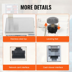 Digital price computing scale with stainless steel platform and dual-sided displays.
