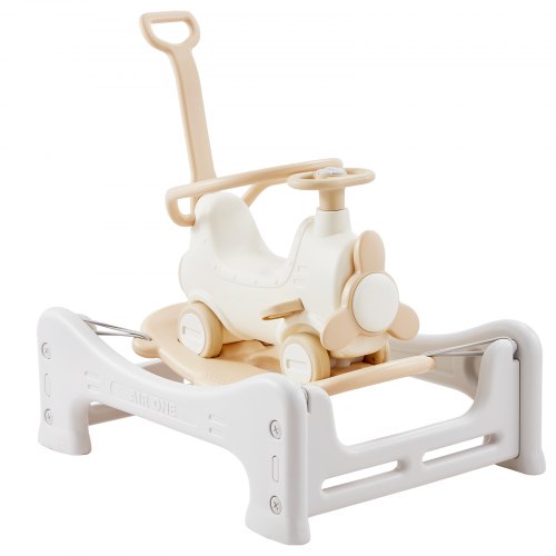 Bostome 5-in-1 Rocking Horse in bright colors, designed for toddlers with multiple play modes.