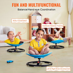 Blue Bostome Kids Sensory Swivel Chair with 360° swivel design and 220 lbs capacity.