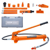 Bostome 10 Ton Hydraulic Jack Kit with long handle, oil tube, and extension tubes in a case.
