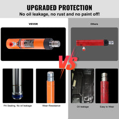 Bostome 10 Ton Hydraulic Jack Kit with long handle, oil tube, and heavy-duty construction.