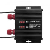 Bostome 250A Dual Battery Smart Isolator with LCD screen and dual LED voltage displays.