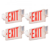 Bostome LED exit sign with red letters, emergency lights, and battery backup for safety.