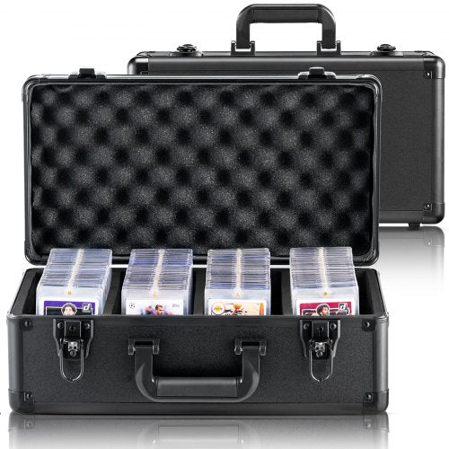Bostome Graded Card Storage Box with 4 slots, key lock, and capacity for 96 PSA graded cards.