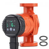 High efficiency circulator pump with cast iron housing and ECM motor for hot water systems.