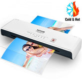 White Bostome 13-inch 4-roller hot and cold laminator with 3 mil films and beach photos.