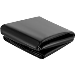 Black LLDPE pond liner measuring 15x20 feet with a thickness of 20 mil for durability.