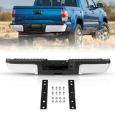 Chrome steel rear step bumper for 2008-2016 Ford F250/F350 with anti-slip step pad.