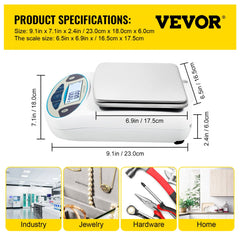 High precision Bostome analytical balance with a stainless steel pan and clear LCD display.