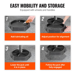 Four 9-inch rubber RV leveling pads with stacking design for jack stabilization.
