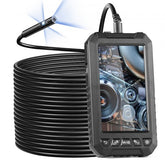 Bostome Triple Lens Endoscope Camera with 49.2FT cable and 5" IPS screen for inspections.