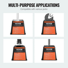 Bostome RV trailer jack block set of four, made of polypropylene, supports 6000 lbs each.