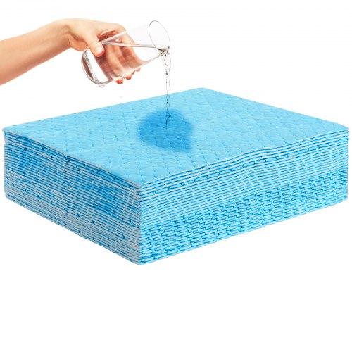 Bostome water absorbent spill pads in a 30-pack, featuring thick polypropylene mats for spills.