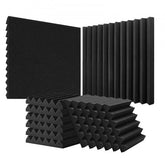 Bostome Acoustic Foam Panels in a 36 pack, 12x12x2 inches, designed for soundproofing.