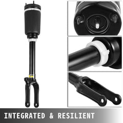 Front air suspension strut shock for Mercedes W164 GL350 and GL450, shown in multiple views with integrated resilient design.