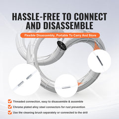 29-piece dryer vent cleaner kit with nylon brushes and extendable rods for effective cleaning.