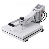 Bostome 15x15 digital heat press machine in white with adjustable pressure and digital controls.