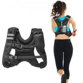 Bostome 12lb weighted vest in neoprene with adjustable fit and dual storage pockets.