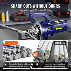 Bostome 25mm electric rebar cutter blades made of Cr12MoV steel replacement jaws.