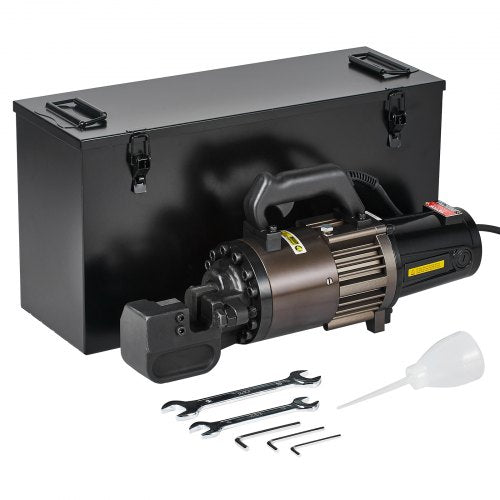 Electric hydraulic rebar cutter with 2300W motor, cuts 5-32mm rebar quickly and efficiently.