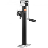 Bostome 5000 lb weld-on trailer jack stand with adjustable height and ergonomic handle.