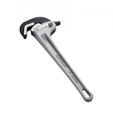 14-inch aluminum straight pipe wrench with automatic jaw adjustment.