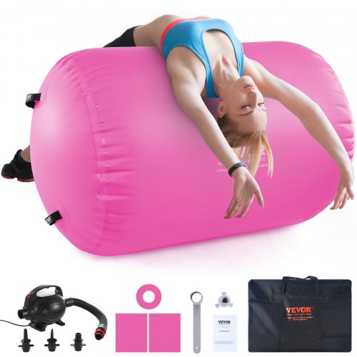 Bostome Inflatable Air Spot in pink, featuring a durable anti-slip surface and electric pump.
