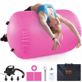 Bostome Inflatable Air Spot in pink, featuring a durable anti-slip surface and electric pump.