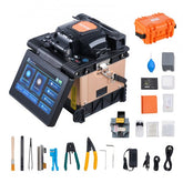Bostome Fiber Fusion Splicer with 4 motors, 5-inch screen, and compact design for fiber splicing.