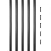 Pack of 101 black aluminum deck balusters, each 26 inches tall.