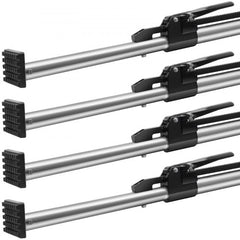 Set of four adjustable ratcheting cargo bars with rubber pads and 309 lbs capacity.
