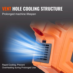 Bostome 1300W HVLP Electric Paint Sprayer with five nozzles and two paint containers.