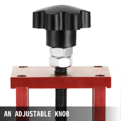 Manual wire stripping machine with adjustable size, ergonomic crank, and durable construction.