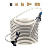 Bostome Aquarium Vacuum Gravel Cleaner with 25ft PVC hose and brass adapters for easy use.