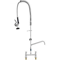 Bostome Commercial Pre-Rinse Faucet with brass construction and 12-inch swivel spout.