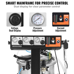 Bostome 100KV Powder Coating System with 50L hopper and 450g/min output for efficient coating.