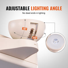 Bostome LED exit sign with red letters, emergency lights, and battery backup for safety.