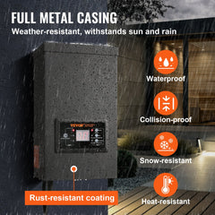 Bostome 300W low voltage landscape transformer with timer and photocell sensor for outdoor lighting.