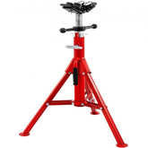 Bostome 1107A Pipe Jack Stand with adjustable height, heavy-duty steel, and V-Head design.