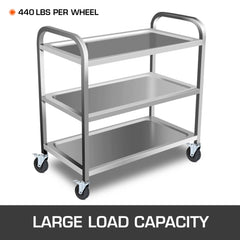 Bostome 5-inch swivel caster wheels with dual lock and 440lbs capacity for heavy equipment.