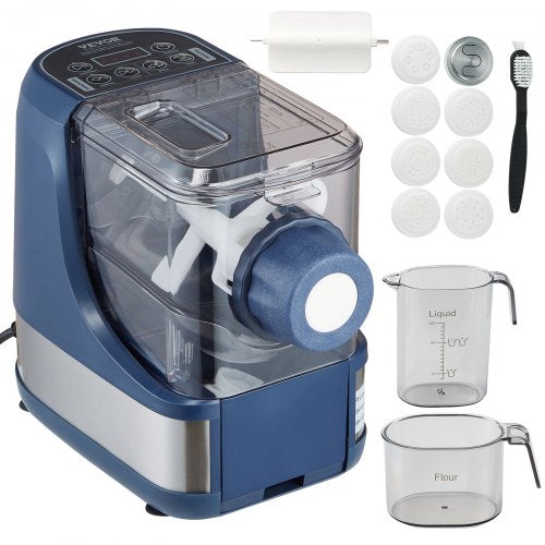 Bostome Automatic Electric Pasta Maker with 8 shapes and 500g flour capacity.