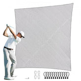 Bostome 10x10ft golf practice hitting net made of durable nylon for multi-sport use.