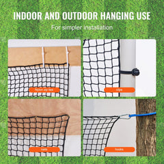 Bostome 10x10ft golf practice hitting net made of durable nylon for multi-sport use.