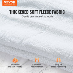 Fleece heating pad for spa beds, 71"x30", with adjustable heat and secure elastic straps.