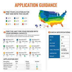 Bostome 8kW electric tankless water heater with digital display and compact wall-mount design.