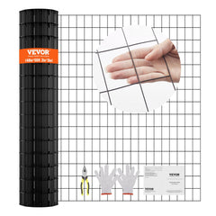 Bostome 16 gauge galvanized hardware cloth roll, 48"x50', with vinyl coating and 2"x3" grid.