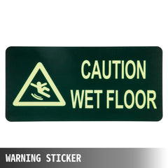 Bostome 12-pack bilingual yellow caution wet floor signs with foldable design and ergonomic handle.